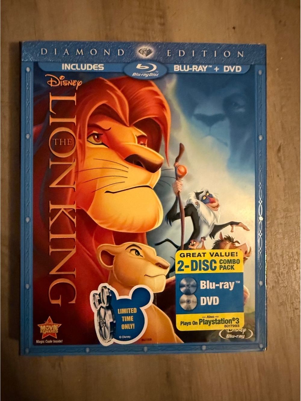 The Lion King Diamond Edition Blu-ray + DVD 2-Disc Combo Pack